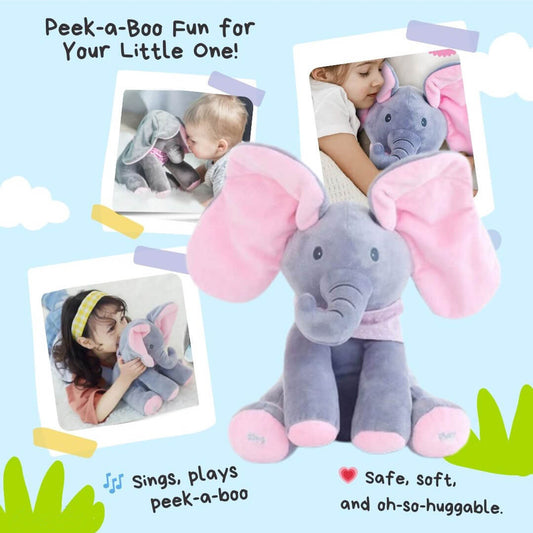 Peek-A-Boo Elephant™ Interactive Plush Toy