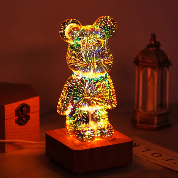 3D Firework Bear Lamp