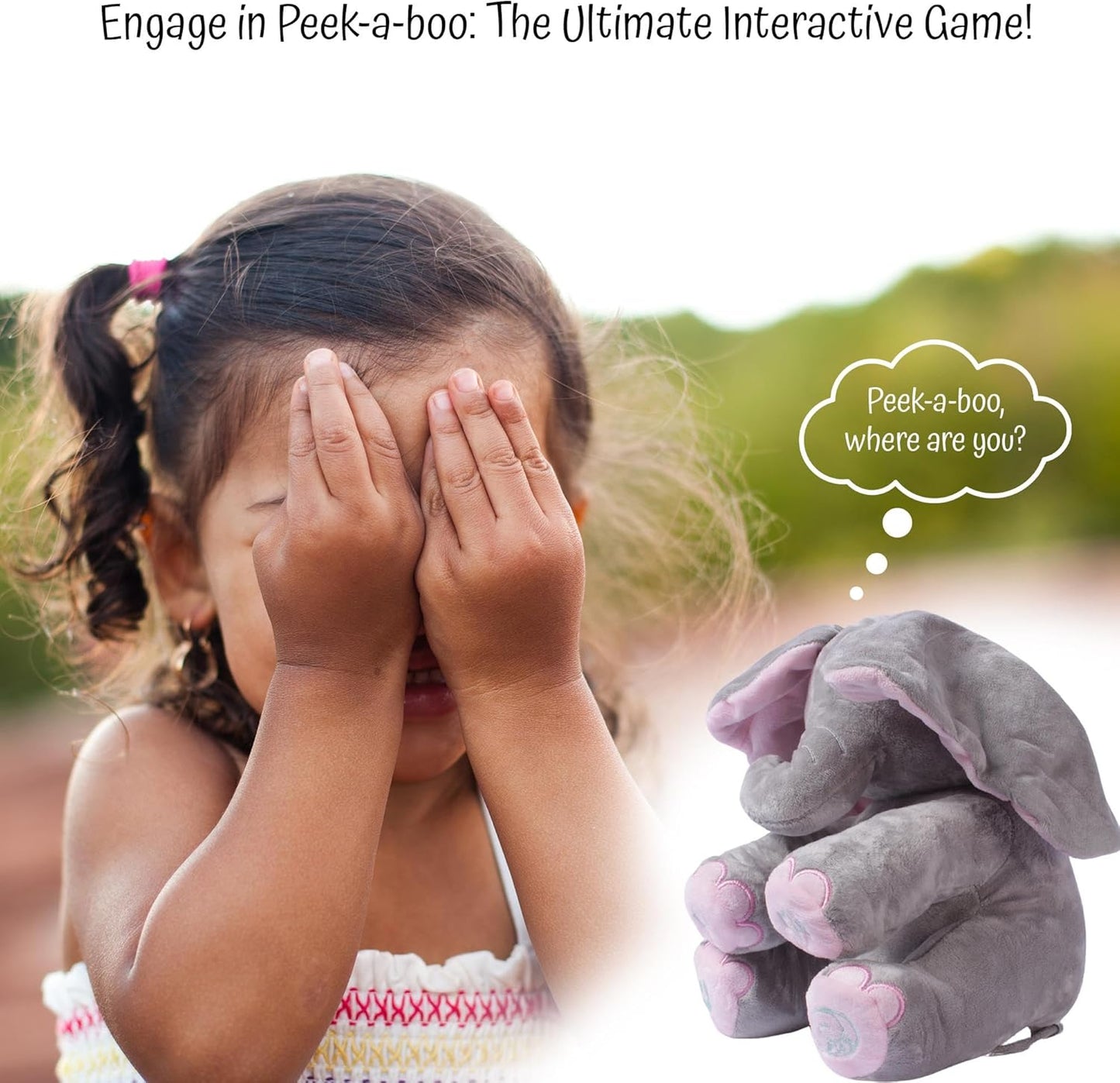 Peek-A-Boo Elephant™ Interactive Plush Toy
