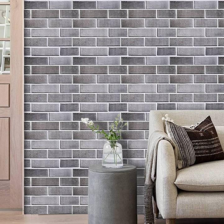 10Pcs 3D Peel and Stick Wall Tiles(30x30cm)