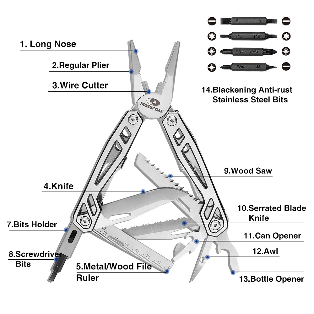 21 in 1 Folding Pocket Pliers