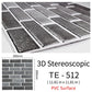 10Pcs 3D Peel and Stick Wall Tiles(30x30cm)