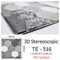 10Pcs 3D Peel and Stick Wall Tiles(30x30cm)